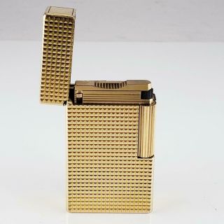 St Dupont Gold Plated Lighter - Made In Paris France (pb1015595)