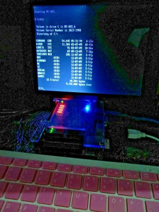 Terasic De0 Fpga Board Implemented Ibm Xt Clone For Play And Test Not Apple Ii