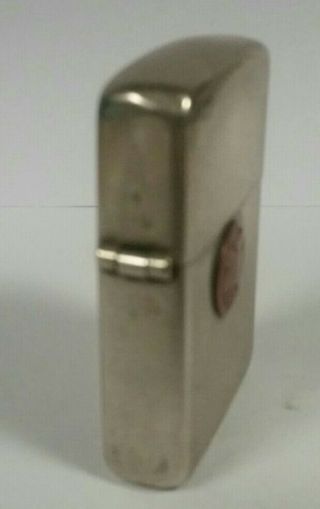 Vintage 3 Barrel Hinge Zippo Lighter Pat.  2032695 Loyal Order Moose Pap Loom 2