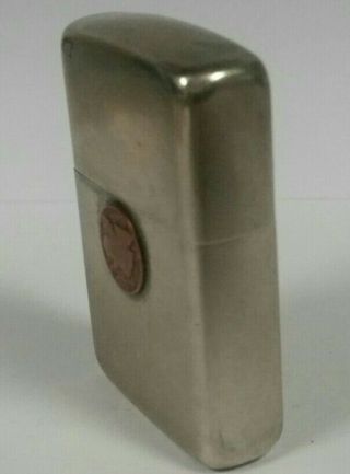 Vintage 3 Barrel Hinge Zippo Lighter Pat.  2032695 Loyal Order Moose PAP Loom 2 3