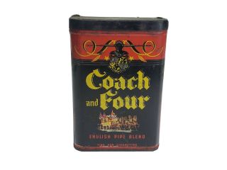 Vintage Coach And Four English Pipe Blend Tobacco Tin