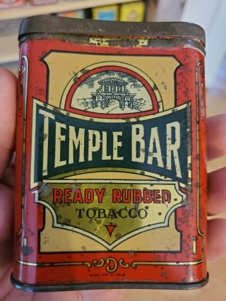 Temple Bar Vertical Pocket Tobacco Tin
