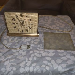 Vintage Ge General Electric Telechron Alarm Clock Model 7h179 Made In Usa
