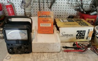 Vintage Simpson 260 Series 7 Analog Volt Ohm/corrosion In Battery Compartmen