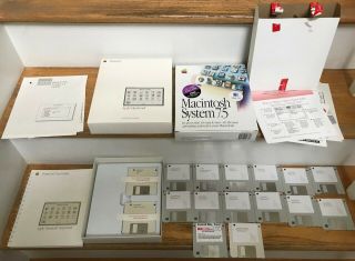 Vintage Apple Macintosh 7.  5 Operating System Floppy Disks Hypercard