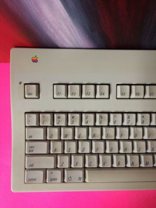 Apple Macintosh Extended Keyboard II M3501 (1990) w/ Apple Bus Mouse II M2706 2