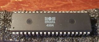 Mos 8501r1 Cpu Chip,  For Commodore C116/c16/,  4/plus 4,  And.  Rare