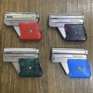 Antique Vintage Imco 6900 Pistol Lighters With Colors Rare