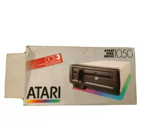 Atari 1050 External 5.  25 " Floppy Disk Drive With Power Supply