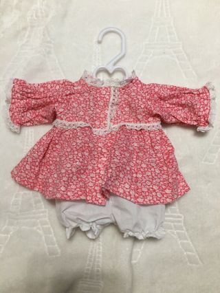 Vintage Made For Cabbage Patch Kids Clothes Doll Cpk Set Dress Preemie Newborn