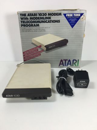 Rare Vintage Atari 1030 Modem 800/xl/xe / Powers On “sold As Is”