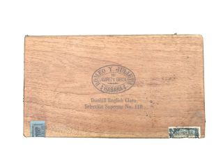 Dunhill Romeo Y Julieta English Claro Seleccion Suprema No 110 Cigar Box - Empty