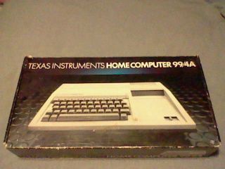 Vintage Texas Instruments Ti 99/4a Home Computer System W/ Box & Hustle