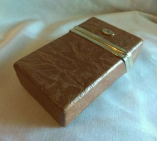 Vintage Rare GUCCI Brown Leather Hard Cigarette Case,  Business Card Case 3