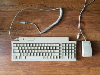 Apple Keyboard Ii Macintosh Adb Apple Desktop Bus Mac M0487 & Mouse G5431