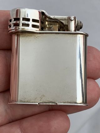 Vintage Unmarked Lift Arm Pocket Lighter With Wind Guard - Looks Like A Marathon