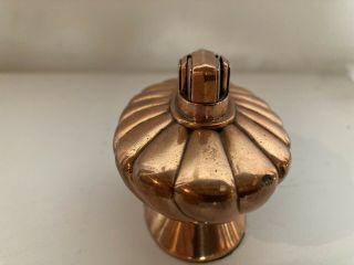 Vintage 1950 ' s Ronson Regal table lighter GREAT SHAPE With Rare Copper Finish 3