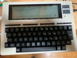 Radio Shack Trs - 80 Model 100 Portable Computer With Case And Manuals