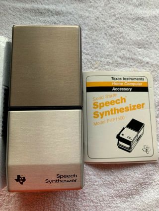 Texas Instruments Speech Synthesizer Model Php 1500