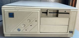 Nac Pc Clone Computer W/386 Motherboard 5.  25 " Floppy Drive Parts