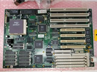 Vintage Intel Pentium 100 Mhz Phoenix Motherboard 137267 Si54p Nos Isa Pci