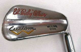 Vintage Rare Wilson Ed " Porky " Oliver 7 Iron Reminder Grip Steel Shaft Rh 36 "
