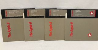 Vintage Apple Lle Iic Software Floppy Disks Appleworks 1983 Startup Sample Files