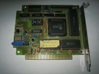 Rare Umc Rll And Mfm 8 - Bit Isa Pc/xt Hdd Hard Drive Controller Card Vtg