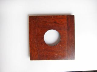 Vintage Mahogany Lens Board 4 X 4 Copal 0 Hole