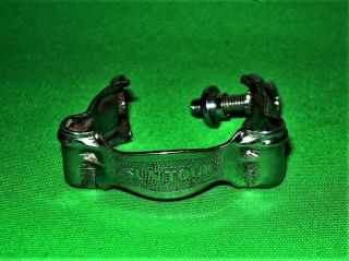 Vtg Suntour Dual Cable Stops Clamp - On Guides For Thumb Or Bar - End Shifters Cons