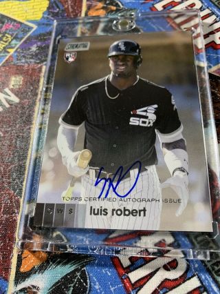 2020 Topps Stadium Club Luis Robert Auto Rc On - Card Auto Rookie White Sox