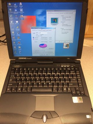 Compaq Presario 1200 Pentium Iii 128mb 14gb Hdd Windows 2000 Laptop Computer