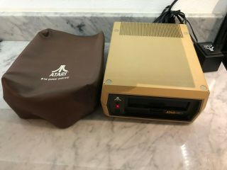 Atari 810 Floppy Disk Drive,  Power Supply Cord Cable Vintage 80s Powers On