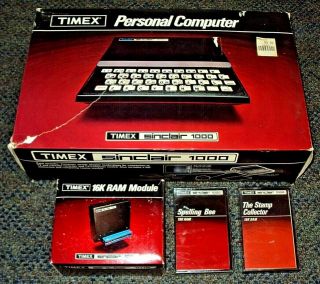 Timex Sinclair 1000 Personal Computer 16k Ram Module Cassettes Not
