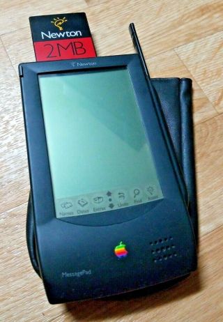 Apple Newton Message Pad H1000 With 2mb Flash Card,  Stylus,  Case Omp