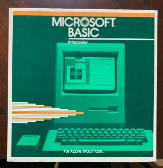 Vintage Macintosh Microsoft Basic 1.  0 Software - Rare