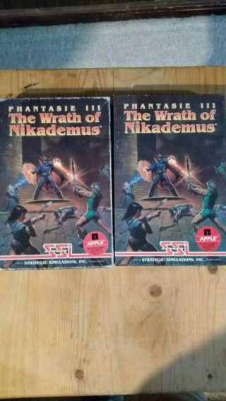 Phantasie Iii: The Wrath Of Nikademus For Apple Ii,  1987