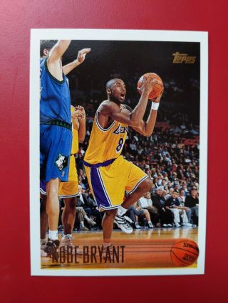 1996 - 97 Topps Kobe Bryant Rookie Card 138 Rc Los Angeles Lakers