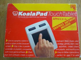 Koala Pad Touch Tablet.  Apple Ii,  Ii,  Iie.  Model 1001a.  1983 - Rare