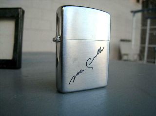 Vintage 1948 Zippo Engraved Chrome Cigarette Lighter 3 barrel hinge 16 hole BOX 3