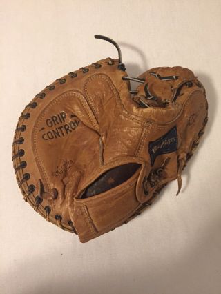 Vintage Macgregor G345 Leather Softball Baseball Catchers Mitt Glove Rht Usa