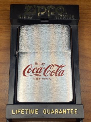 Rare Vintage Coca Cola Zippo Lighter Circa 1991 Looks