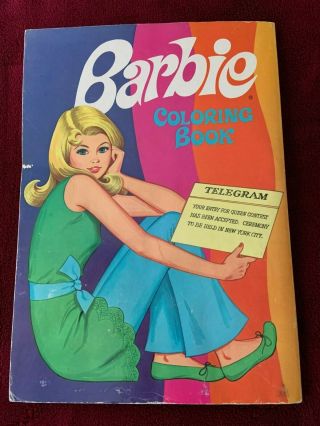 Barbie Vintage Coloring Book From 1972 Whitman Books