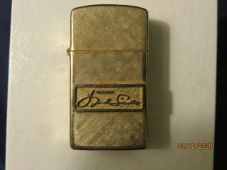 Frank Sinatra Vintage 14 Carat Gold Plated Cigarette Lighter From The 1950s.