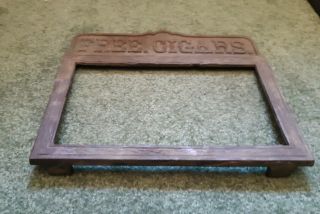 Cast Iron Trade Stimulator Marquee Sign,  Antique Coin - Op Part