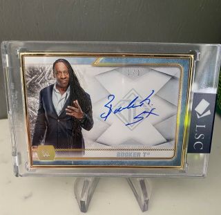 2020 Topps Wwe Transcendent Auto Booker T Gold Framed Autograph 1/1