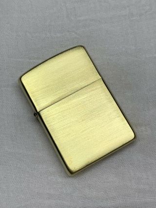 1968 Roseart Zippo Satin Brass W/solid Fuel Cell