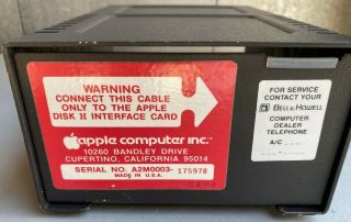 Apple Ii Bell & Howell External Disk Drive Black Case A2m0003 - (bw)