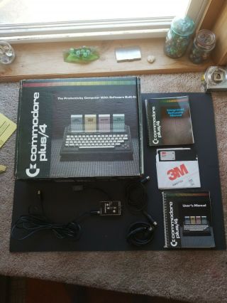 Commodore Plus 4 Computer With Manuals