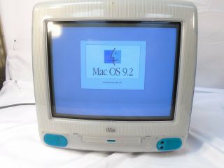 Vintage Apple iMac G3 Blueberry M4984 Mac OS 9.  2 333MHz 32MB 6GB 3